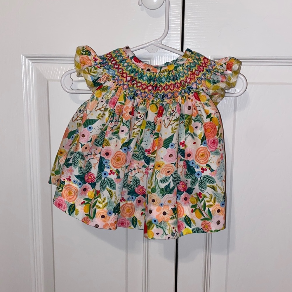 Lily & Roux Smocks diaper set 3months